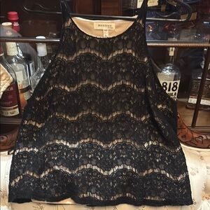 Monteau Black Lace Sleeveless Camisole